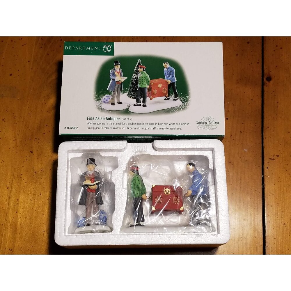 "Fine Asian Antiques" Set of 2 #58462 Dicken's Village Series -Retired-